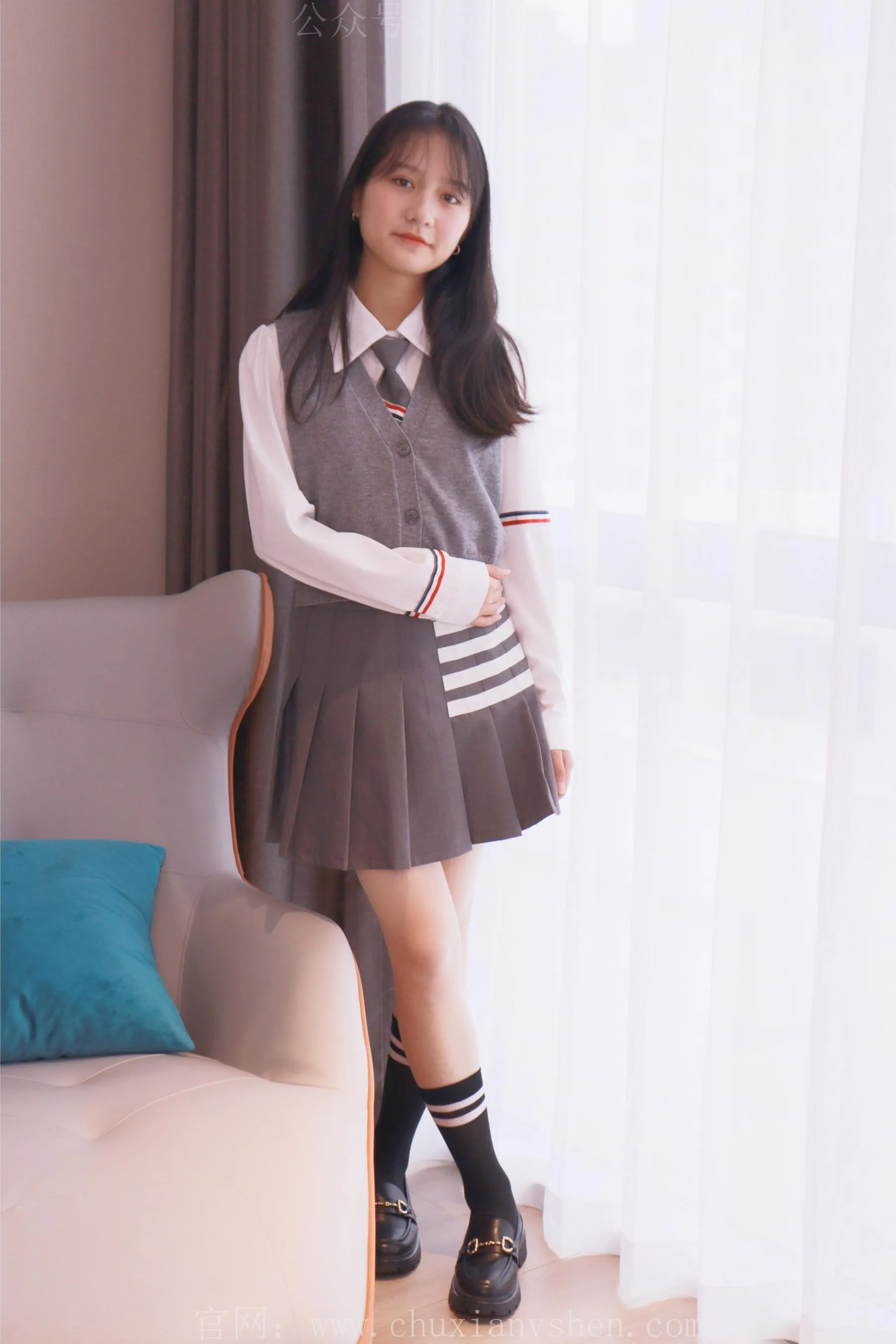 初夏女神 NO.014 沙沙王心凌同款JK搭配JK小黑皮鞋 [136P]插图3
